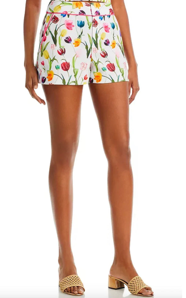 Alice + Olivia - Dylan High Waisted Shorts - Kiss my Tulips