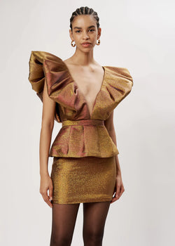 Ronny Kobo - Calin Dress - Golden Iridescent