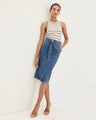 Veronica Beard - Nazia Pencil Skirt - Tide Down