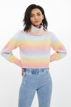Generation Love - Effie Rainbow Sweater - Rainbow Space Dye
