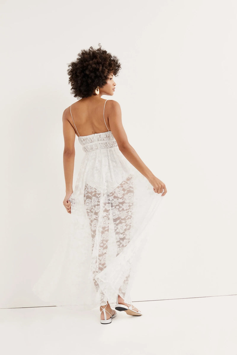 For Love & Lemons - Lorena Maxi Dress - White