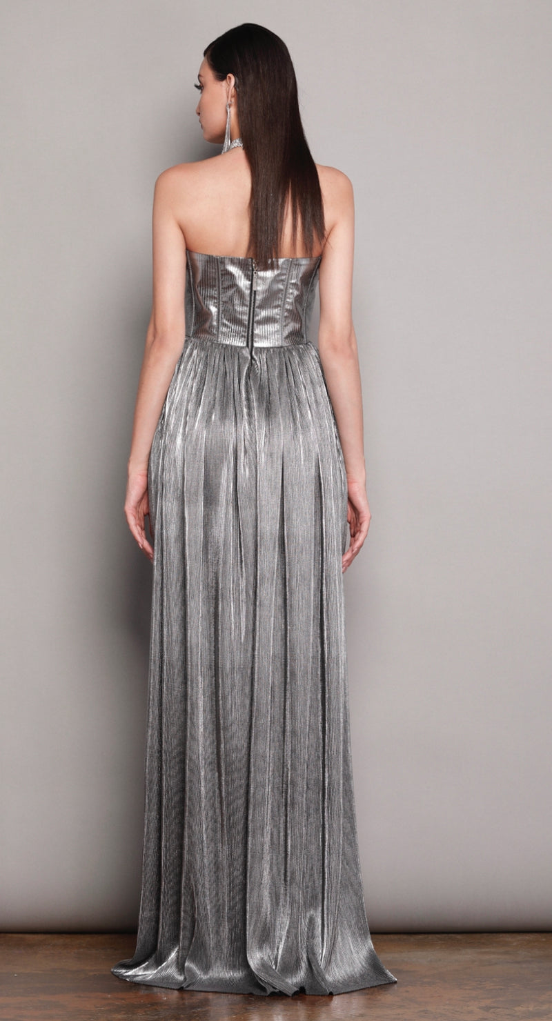Bronx and Banco - Florence Silver Gown - Silver