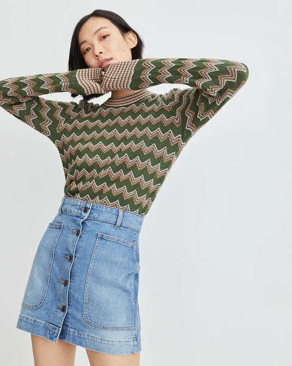 Veronica Beard - Davignon Sweater - Army Multi