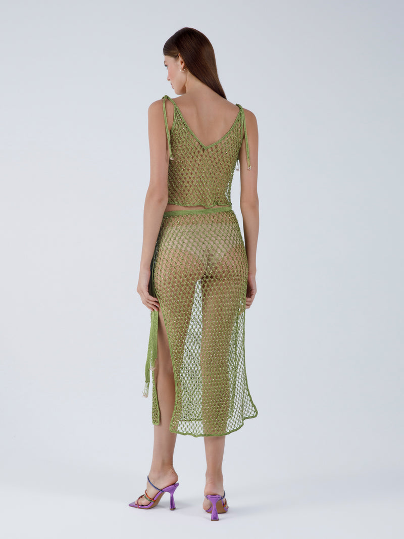 My Beachy Side - Cassia Top - Antique Moss