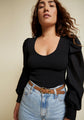 Nation LTD - Della Tee - Jet Black