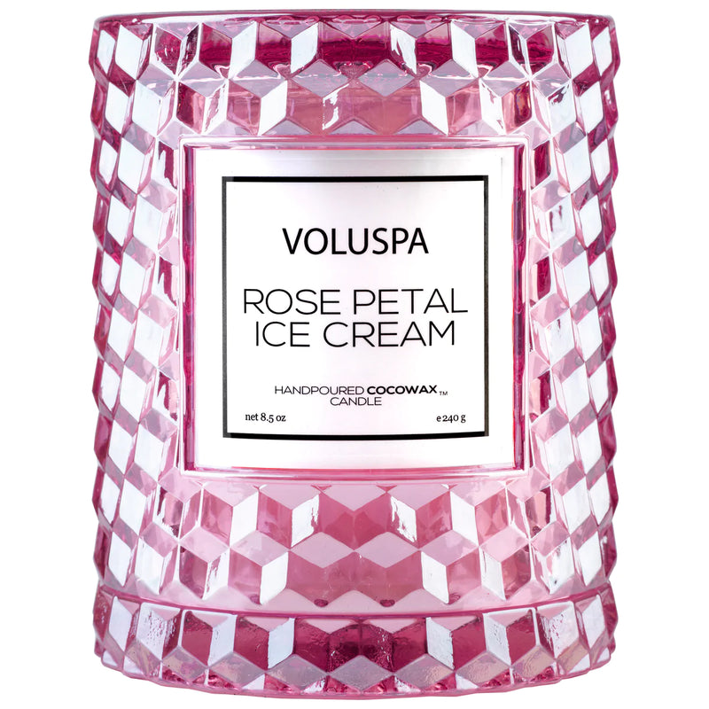 Voluspa - Rose Petal Ice Cream Cloche Candle