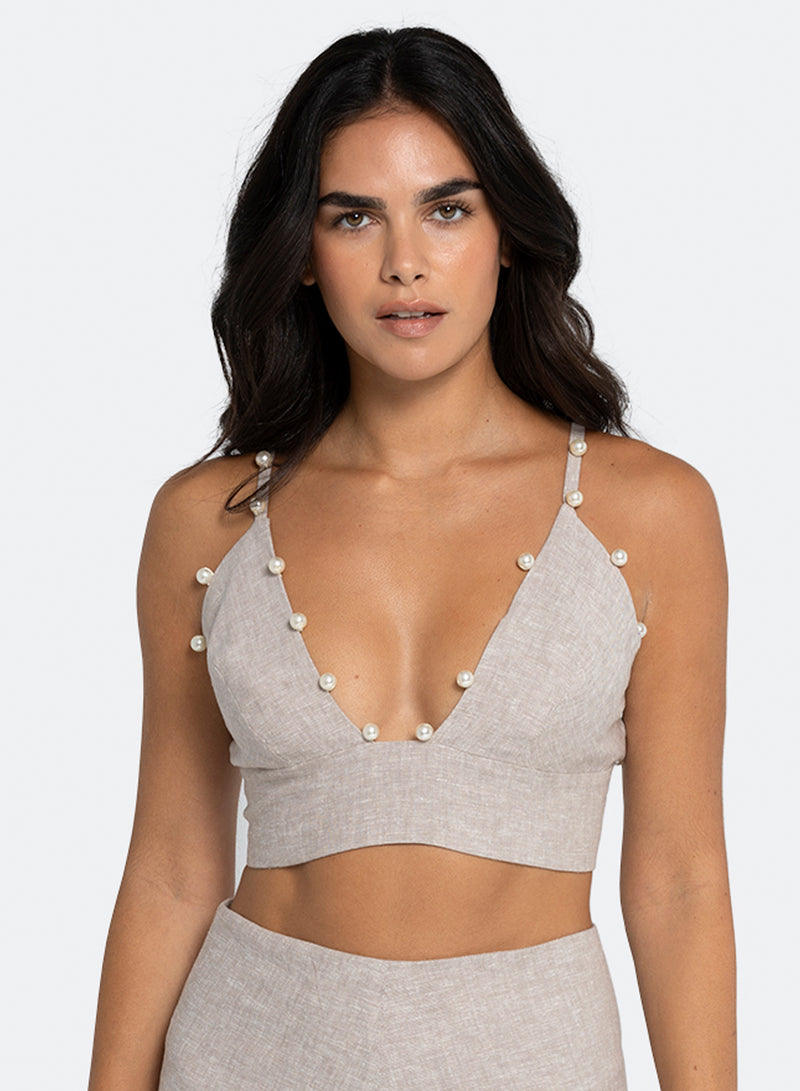 Just Bee Queen - Amalia Bra Top - Flax