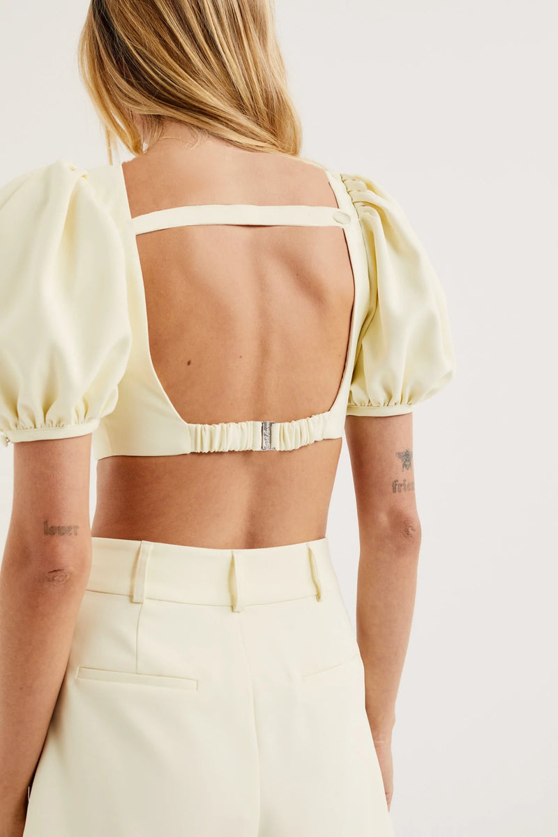 For Love & Lemons - Courtney Crop Top - Yellow