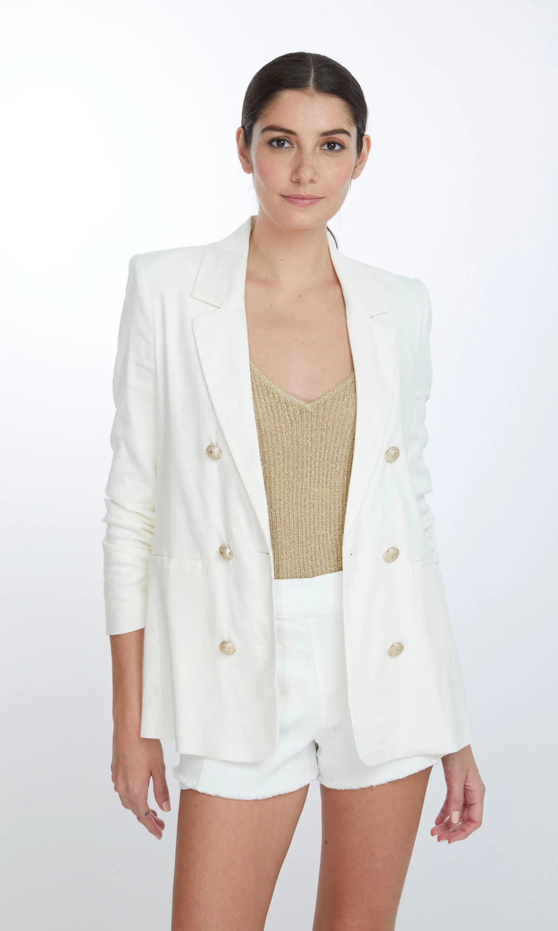 Generation Love - Silvia Linen Blazer - Ecru