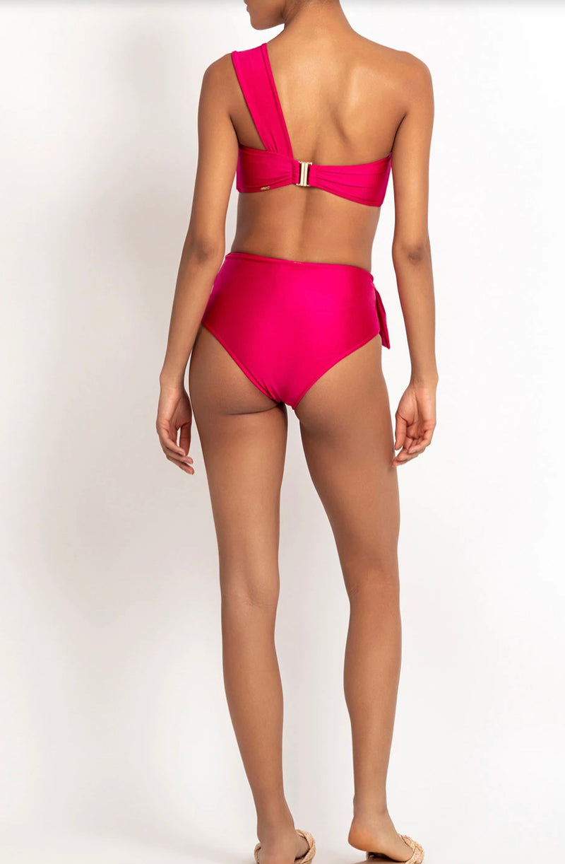 Patbo - One Shoulder Bikini Top - Pink