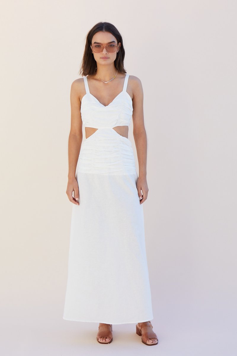 Suboo - Aster Cutout Maxi Dress - White