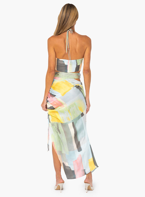 Just Bee Queen - Riva Skirt - River Abstract