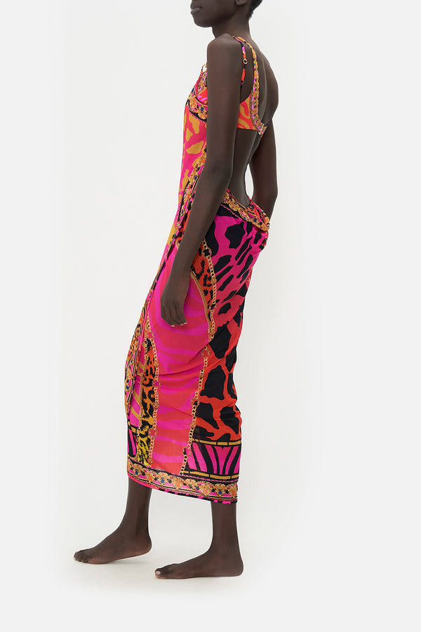 Camilla - Sarong with Straps and Chain Detail - Always Change your Spots
