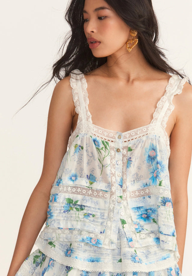 Loveshackfancy - Sully Top - Blueberry Cloud