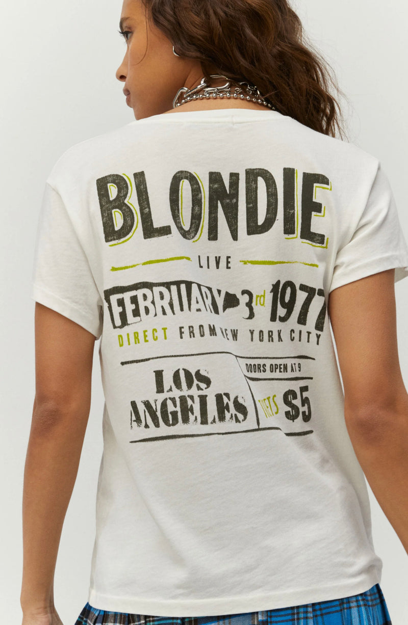 Daydreamer - Blondie Live 1977 Tour Tee - Vintage White