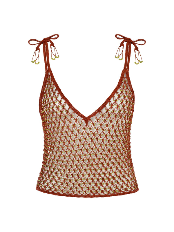 My Beachy Side - Cassia Top - Gold Flame