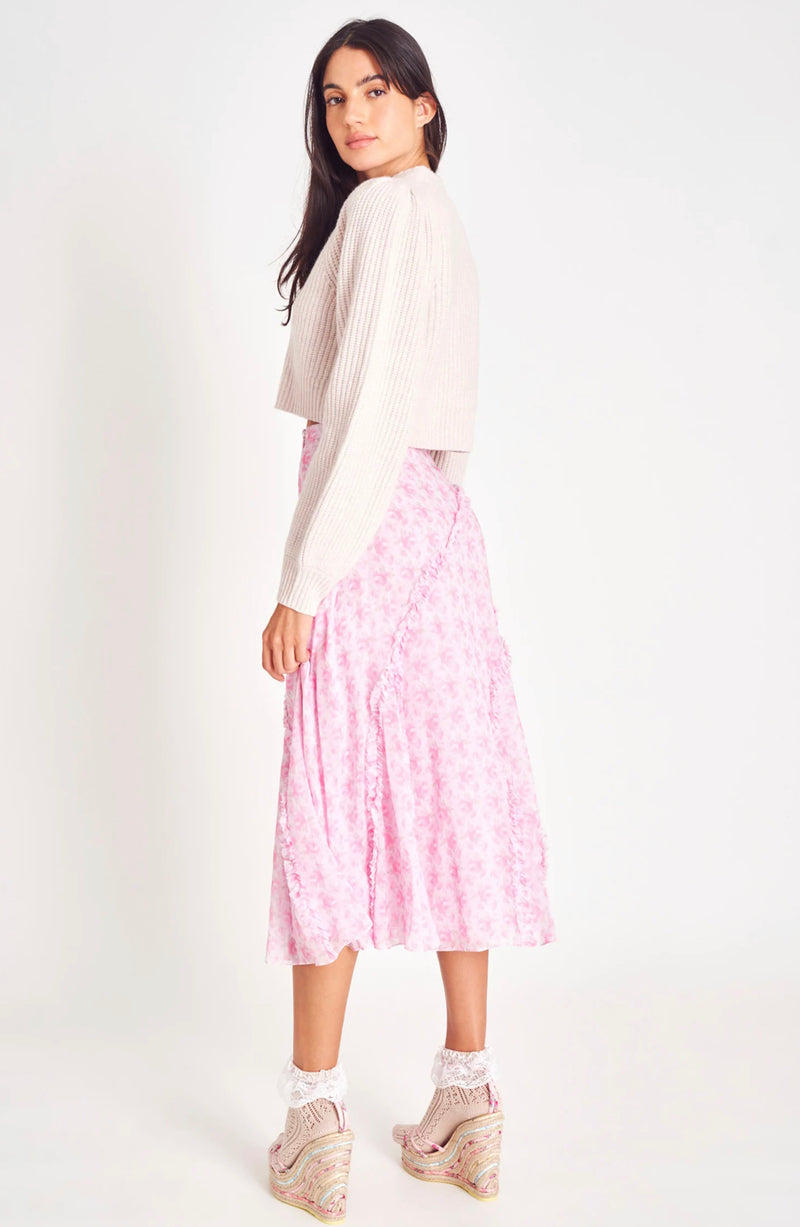 Loveshackfancy - Porscha Midi Skirt - Rose Patch