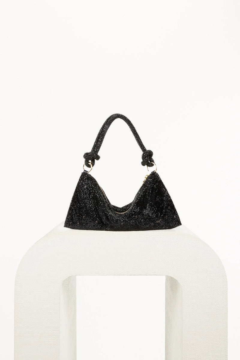 Cult Gaia - Hera Nano Rhinestone Shoulder Bag - Black