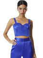 Alice + Olivia - Jeanna Bustier Cropped Top - royalty