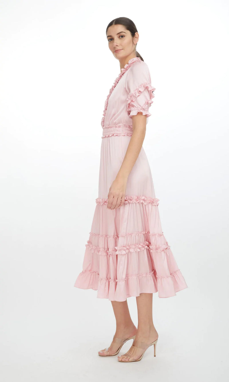 Generation Love - Fleur Satin Maxi Dress - Pastel Pink