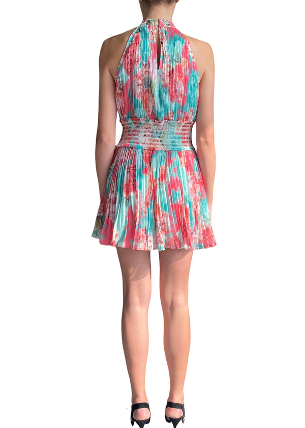 Rococo Sand - Ivy Short Dress - Mint Green Coral