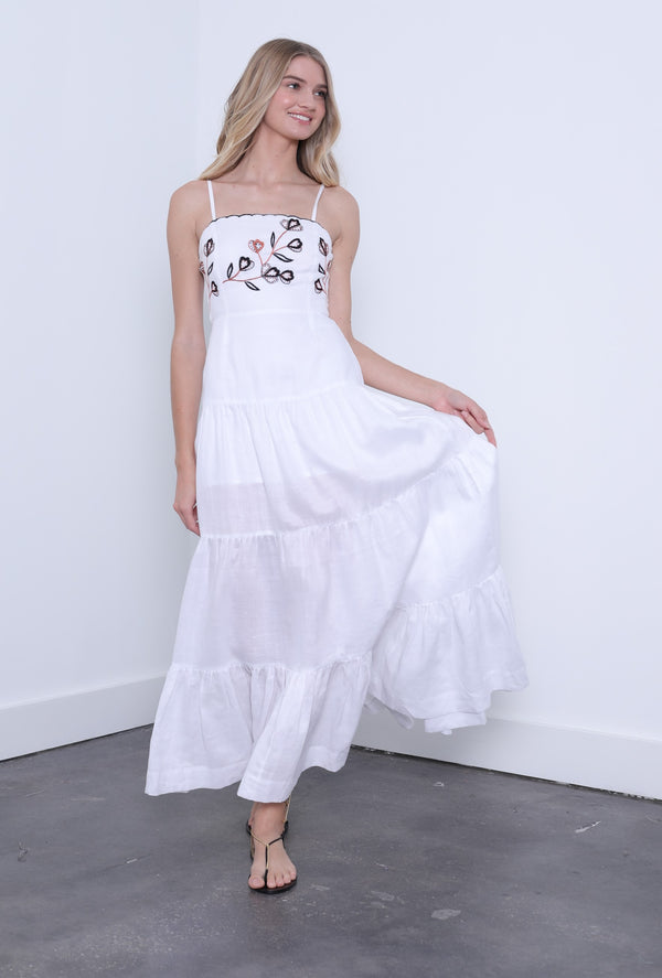 Karina Grimaldi - Kira Embellished Maxi Dress - White