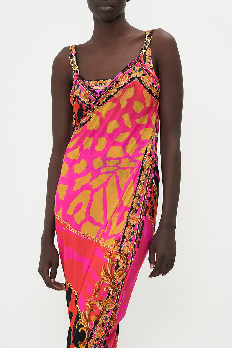 Camilla - Sarong with Straps and Chain Detail - Always Change your Spots