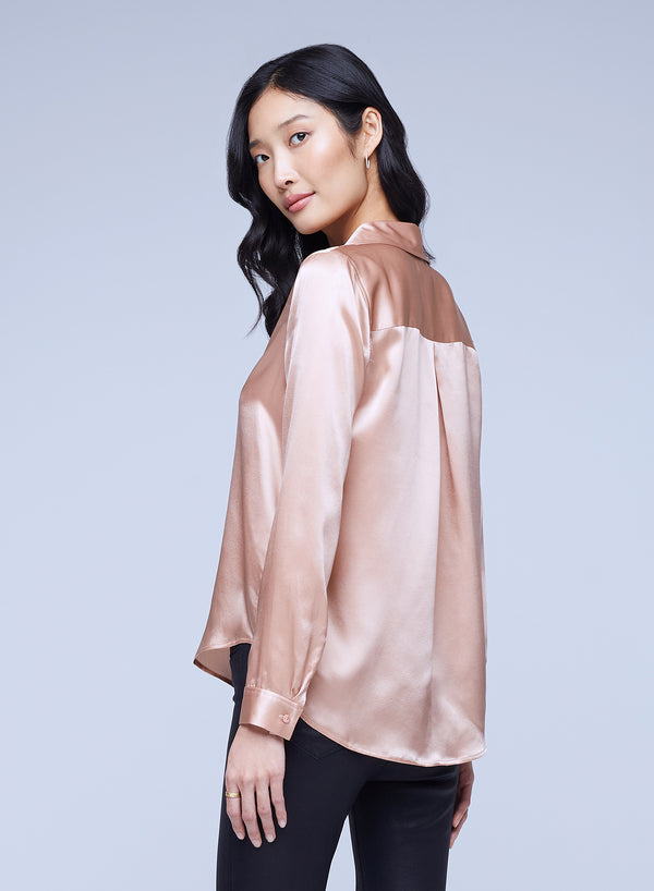 L’agence - Tyler Blouse - Dusty Pink