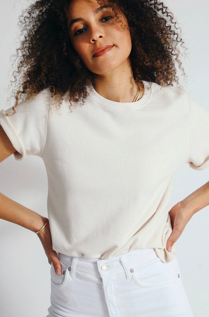 Perfect White Tee - Charli Sweatshirt - Sugar