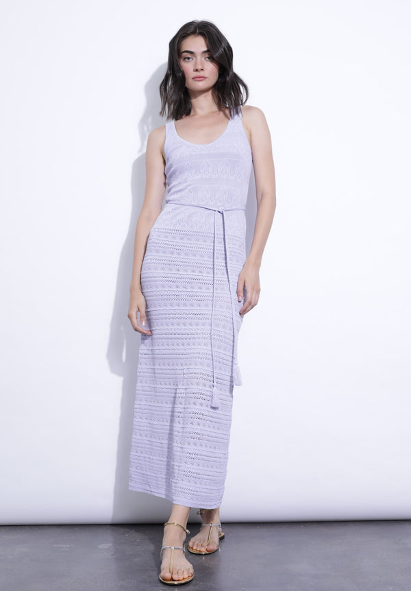 Karina Grimaldi - Gisele Knit Maxi Dress - Lavender
