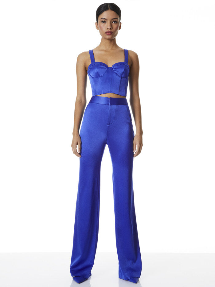 Alice + Olivia - Jeanna Bustier Cropped Top - royalty