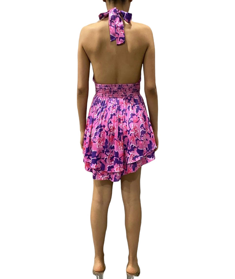 Rococo Sand - Lei Short Dress - Bubblegum Pink & Purple