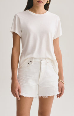 AGOLDE MARIAM CLASSIC FIT TEE IN TISSUE