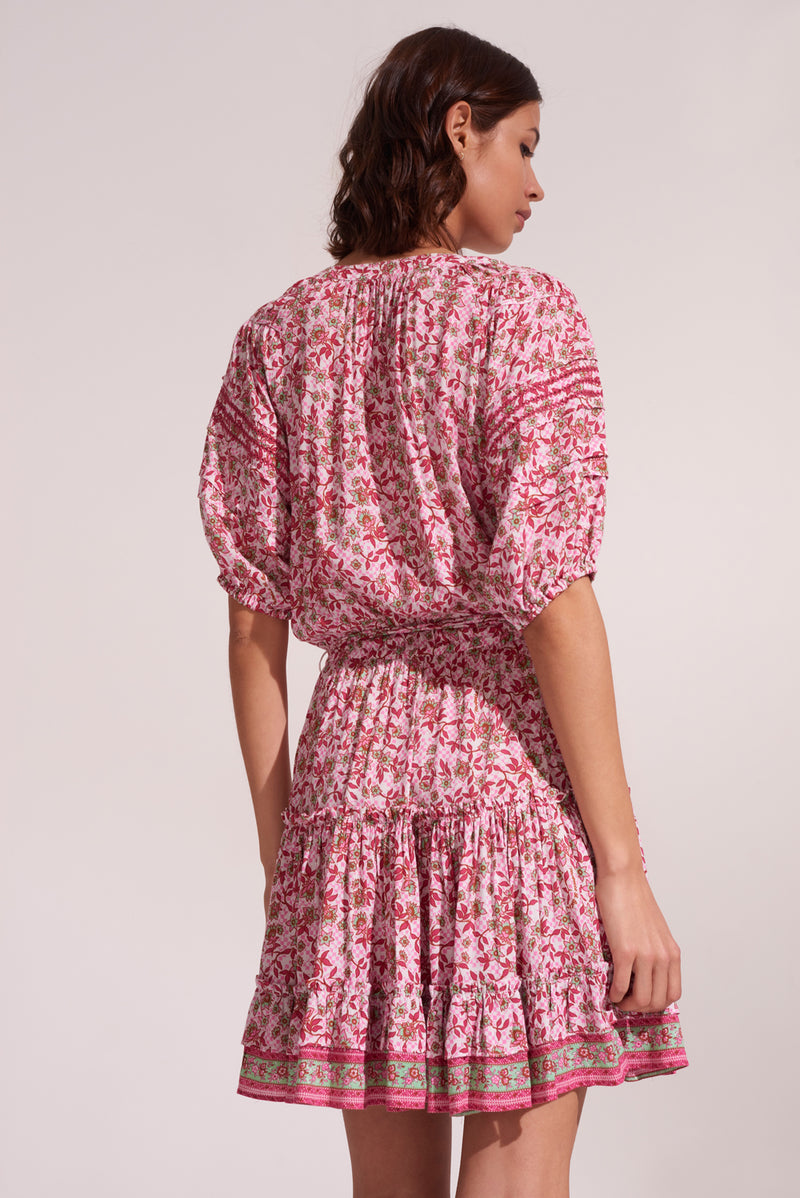 Poupette St. Barth - Mini Dress Bona - Pink Blossom