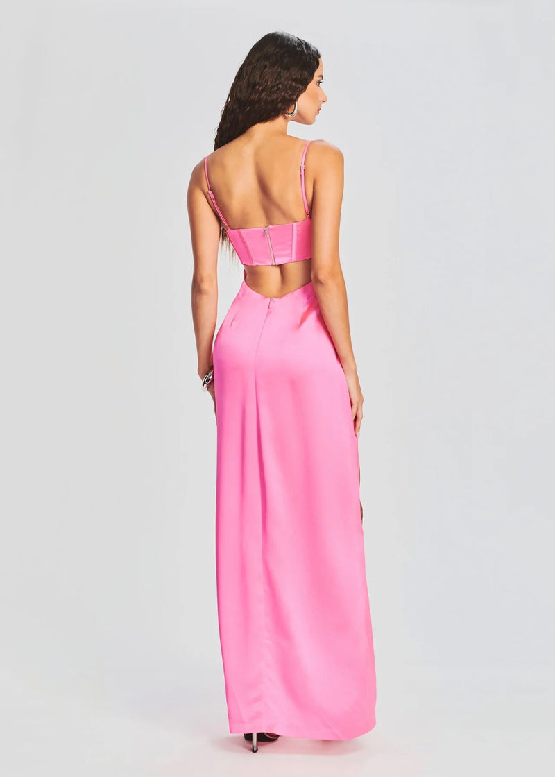 Retrofete - Rosa Corset Dress - Hyper Pink