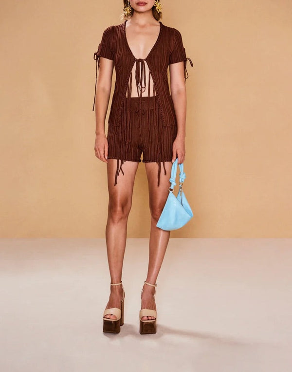 Cult Gaia - Disy Knit Top - Tavern