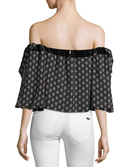 Misa - Vallez Top - Black/Pink