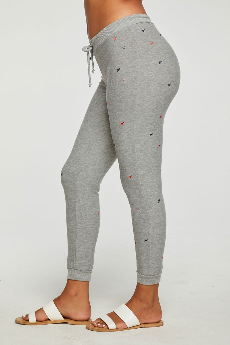 Chaser - Heart and Arrow Pants - Heather Grey