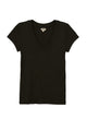 L'Agence - Becca V Neck Tee - Black