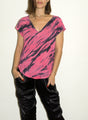 LNA - Blithe Tee - Magenta Tie Dye