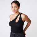 Monrow - Cutout One Shoulder Bodysuit In Multiple Colors