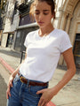 Nation Ltd - Goldie Boxy Tee - White
