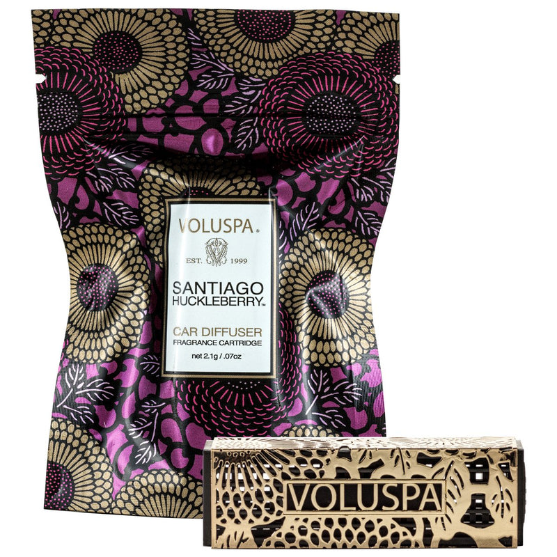 Voluspa - Santiago Huckleberry Travel Diffuser and Fragrance Cartridge